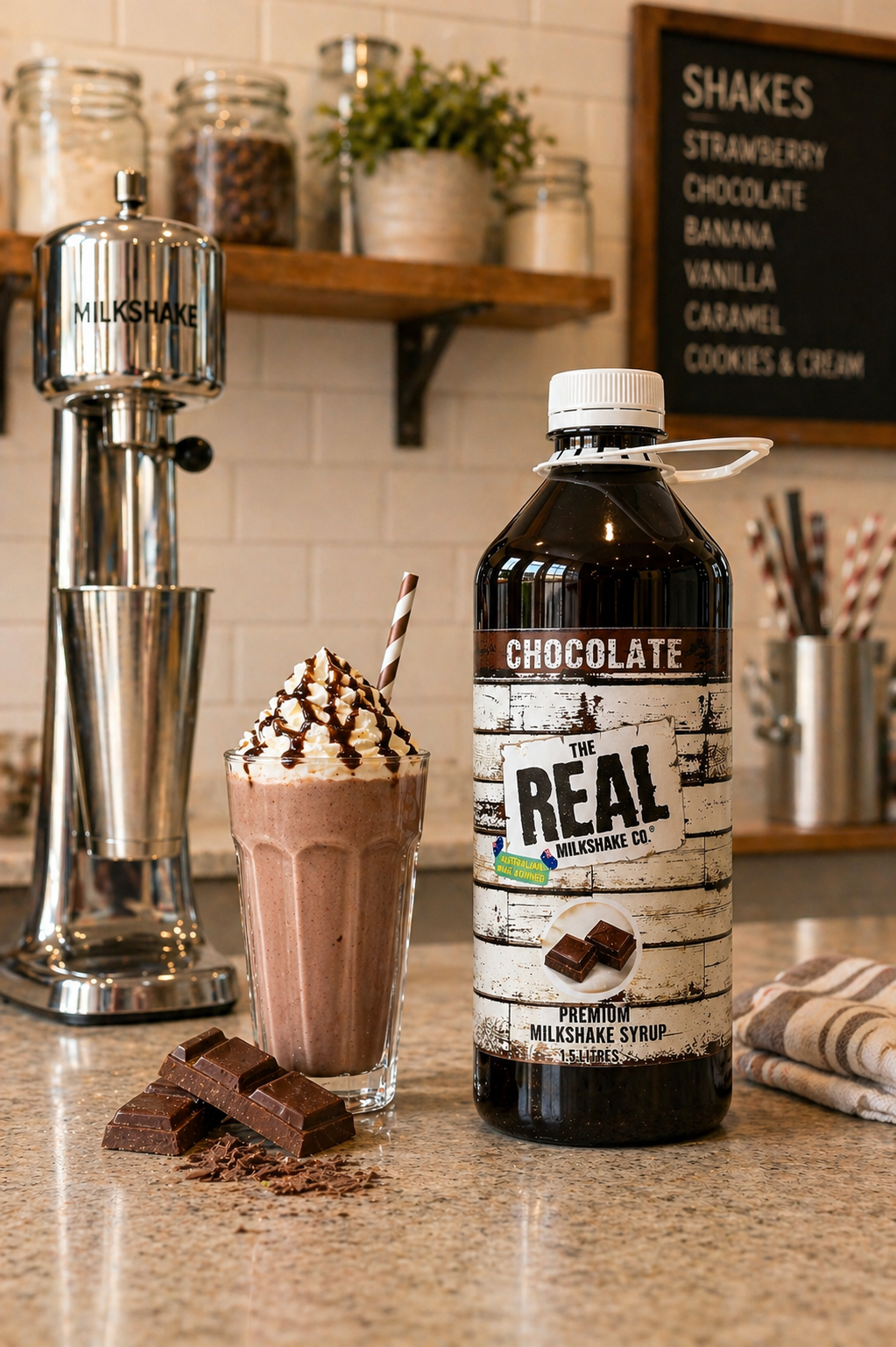 Real Milkshake Chocolate and milkshake