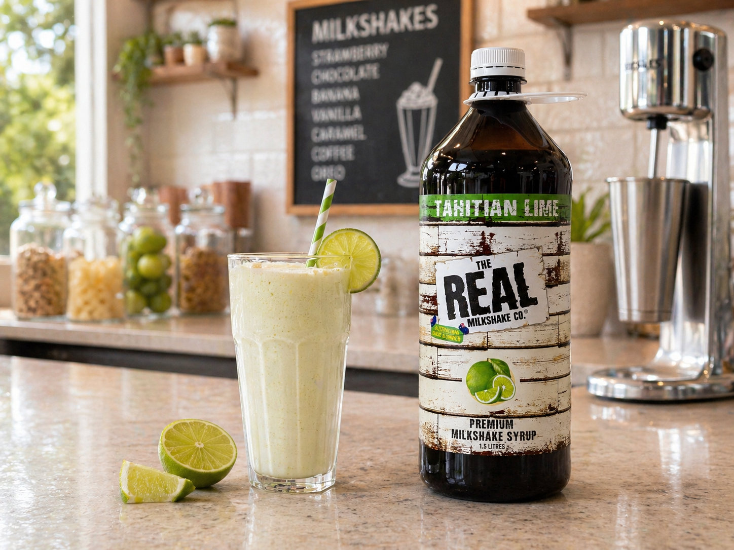 Real Milkshake Tahitian Lime shake