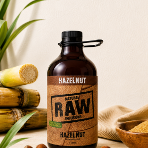 RAW Infusions Hazelnut Syrup 1L | Naturally Flavoured Café Hazelnut Syrup