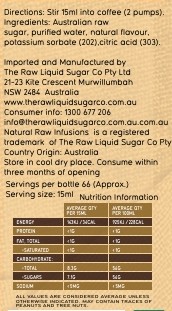 Natural Raw Infusions Hazelnut Syrup - Image 2