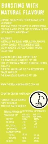 The Real Milkshake Co Banana Milkshake Syrup 1.5L - Image 4