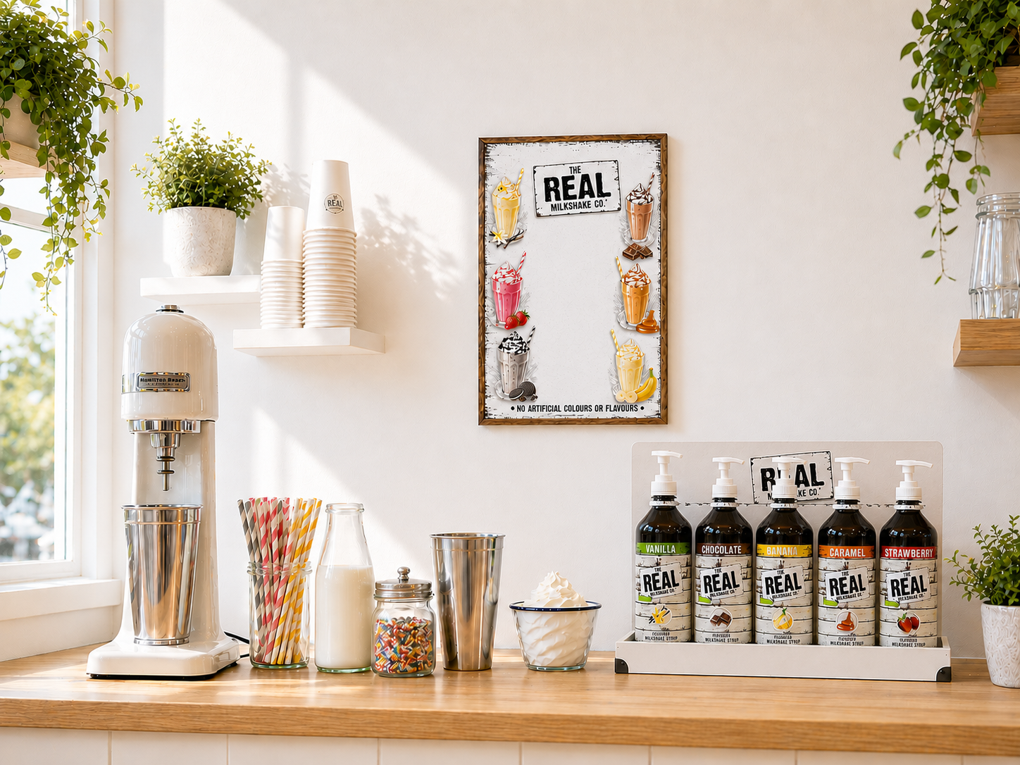 Real Milkshake Start Pack and poster