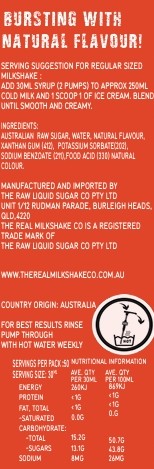 The Real Milkshake Co Strawberry Milkshake Syrup 1.5L - Image 4