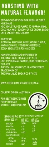 The Real Milkshake Co Vanilla Milkshake Syrup 1.5L - Image 3