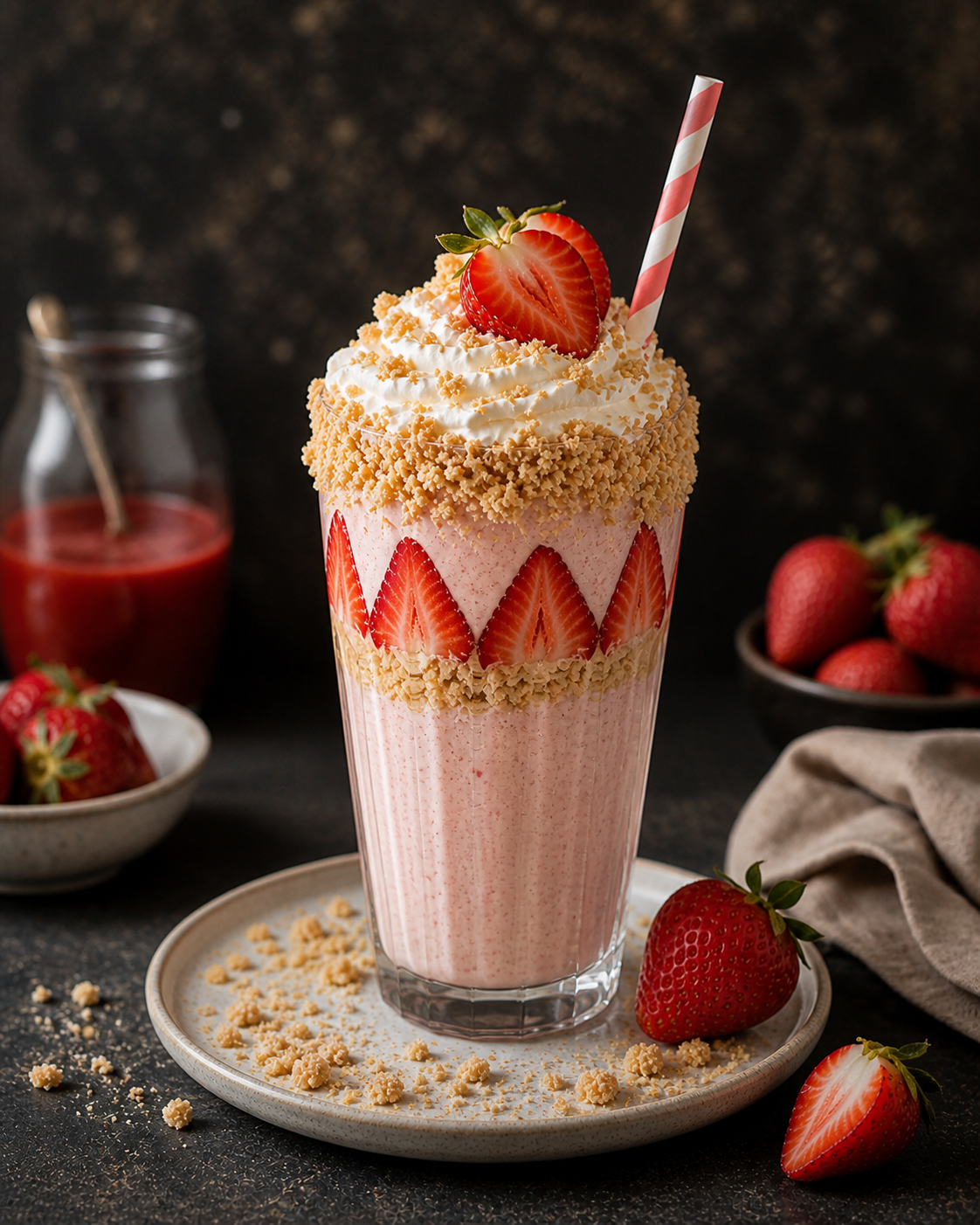 The Real Milkshake Co Strawberry Milkshake Syrup 1.5L - Image 2