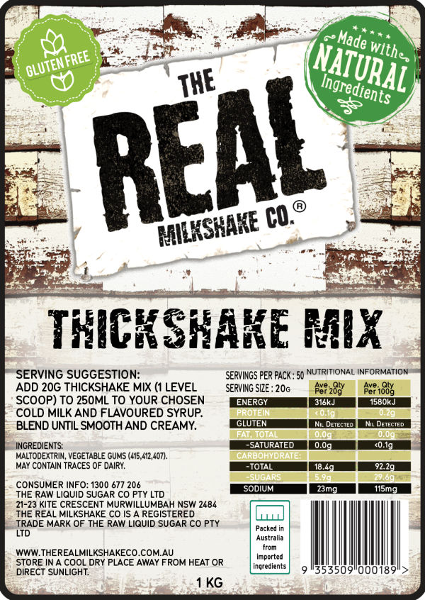 Thick Shake Mix 1Kg - Image 3
