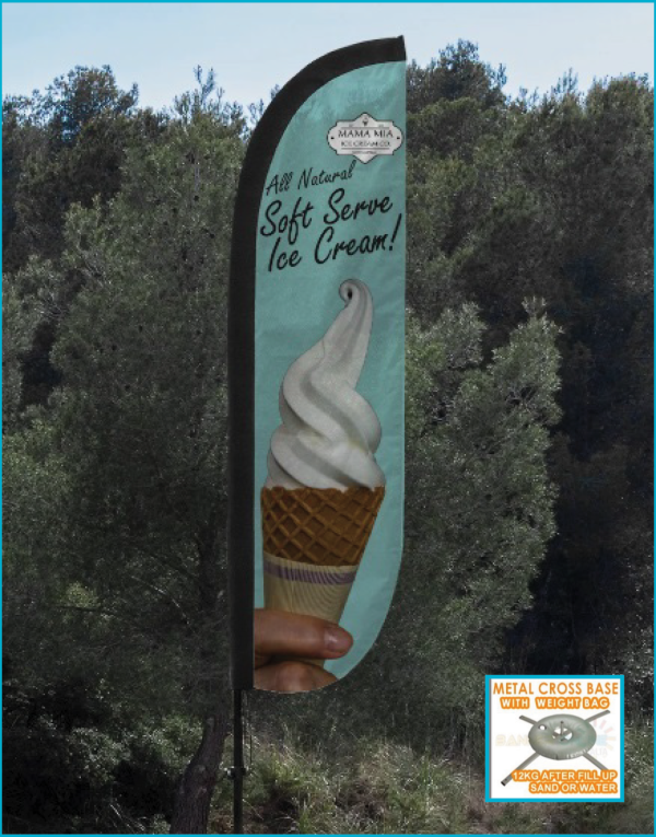Mama Mia Soft Serve Flag