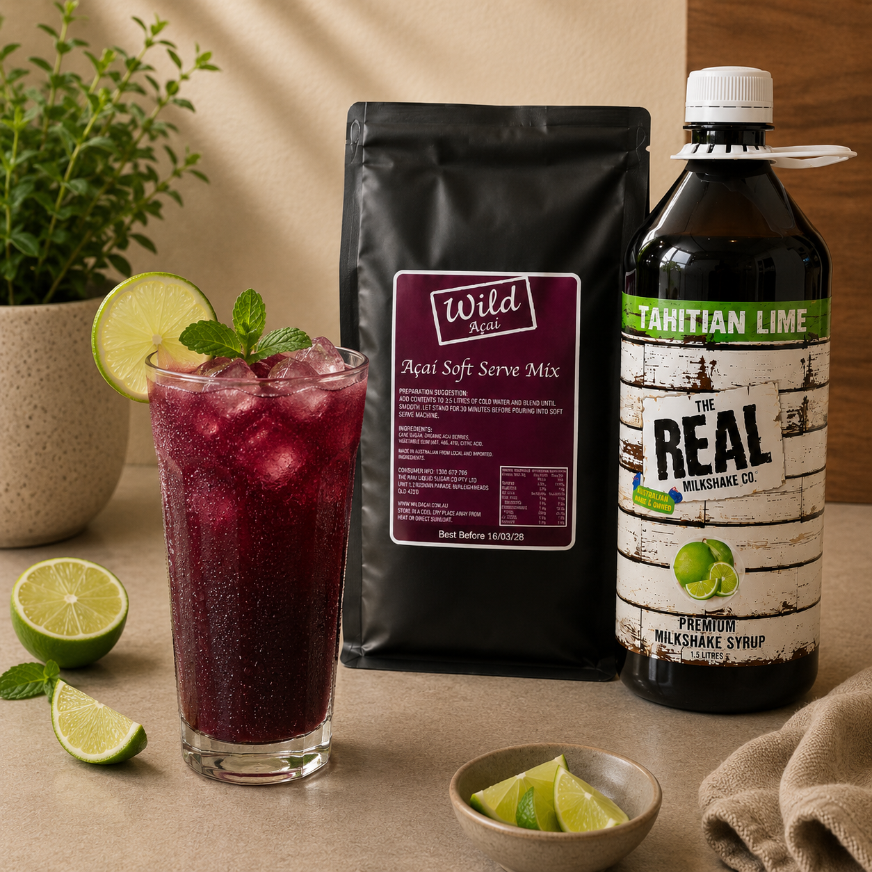 Wild Acai refresher drink